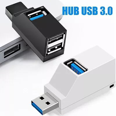 USB 3.0 Hub 3Ports Mini Splitter High Speed Data Transfer For PC Laptop Macbook□ • $2.84