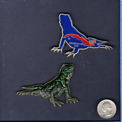 GUANTANAMO BAY CUBA GITMO Challenge Coin US NAVY Base NAS Squadron Patch Image • £15.26