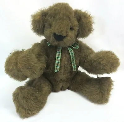Vintage 1984 Vermont Teddy Bear Co Brown 15  Plush Seated Classic Stuffed Animal • $49.95