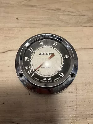 Vintage Boat Elgin Speedometer Sears Boat Elgin Boat Scott OMC Chrysler Merc • $55.43