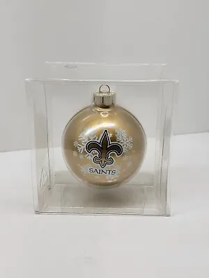 $7.96 • Buy New Orleans Saints Glass Ball Xmas Christmas Ornaments - I