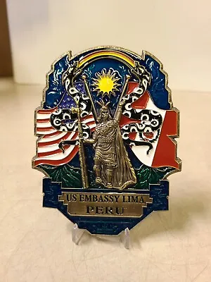 US Embassy MSG DET Marine Security Guard Lima Peru Challenge Coin • $194.95