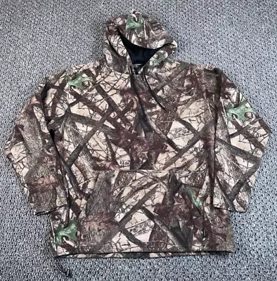Gander Mountain Relaxed Fit Camouflage Fleece Hoodie Adult Large Brown Camo • $25