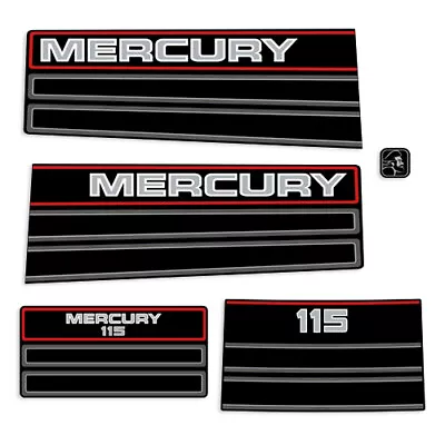 Fits Mercury 115hp Outboard Engine Kit 1994-1995 Boat Motor Decals Stickers 90 • $98.95