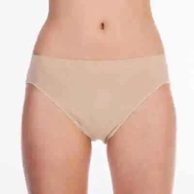 Ladies Size Large Seamless Dance High Cut Knickers Briefs Nude/Natural • £6.99