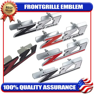 Front Grille Z71 OFFRAOD Grill Emblem Badge For Sierra Silverado Colorado Tahoe • $13.59