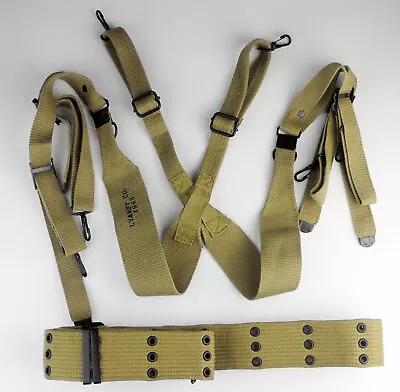 WWII US Army M1936 Suspenders Strap M1936 Pistol Belt Field Gear • $39.99