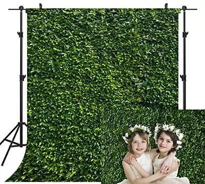 8X8FT Green Grass Backdrops Green Leaves Backdrop Green Wall Backdrop Picture... • $48.99