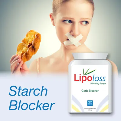 Lipoloss Carb Blocker Pill Tablets Size 0 Get Skinny Lose Fat • £19.99
