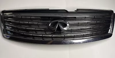 2008-10 Infiniti M35 M45 Front Bumper Upper Grille Grill Assembly & Emblem Oem • $170.98