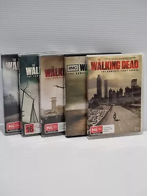 The Walking Dead Complete Season 1 2 3 4 5 DVD Set TV Series 1-5 Region 4 & 1 • $45