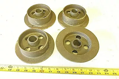 4 MINING ORE CAR SMALL TRACK MINE CART WHEEL CAST IRON 5 1/2 Dia • $52.99