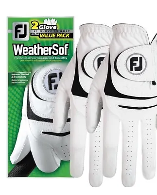 New FootJoy WeatherSof 2-Pack Golf Gloves - Value Pack - Select Size • $20.49