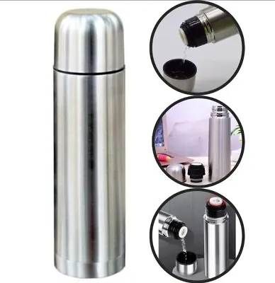 Travel Thermal Stainless Steel Insulated Coffee Cup Mug Flask Vacuum Leakproof • £10.99