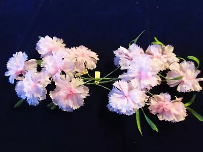 Vintage Millinery Flower 2  Soft Pale Pink 2 Bunches Of 6 Made In Japan Ku6 • $9.99