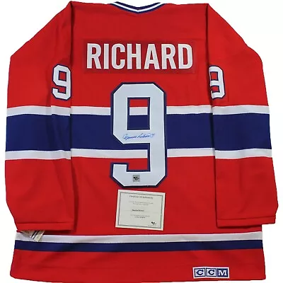 MAURICE RICHARD Montreal Canadiens SIGNED CCM® JERSEY W/COA Limited Autographed • $3299.95