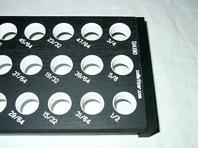 DA 180 Engraved Collet Storage Rack Holder Stand Set Tray DA180 180DA 2CD2T8 • $38.95