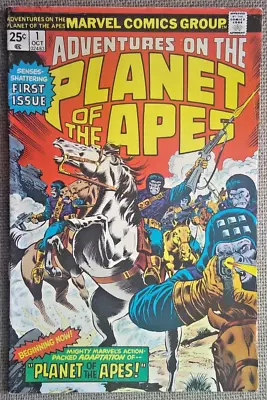 Adventures On Planet Of The Apes No.1 From 1975 Us Issue . Rare ! High Grade ! • £5.80