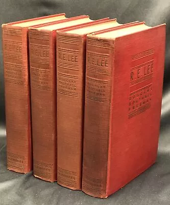 Douglas Southall Freeman / R E Lee A Biography 4 Volumes Signed First Edition • $470