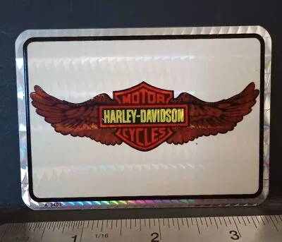 HARLEY DAVIDSON WINGS 1980's PRISM STICKER VINTAGE MOTORCYCLE CHOPPER NOS DECAL • $5.98