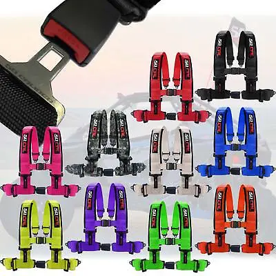 4 Point 3  Safety Harness Seat Belt With Button Release Universal Fit UTV 4x4 • $112.99