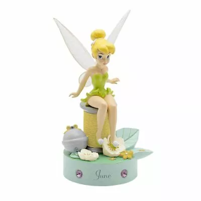 Tinker Bell Birthstone June Sculpture Ornament 9cm Gift Boxed • $59.95