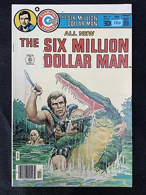 THE SIX MILLION DOLLAR MAN. No. 4. Bionic. Charlton Comics. Dec. 1976. VFN. RARE • £17