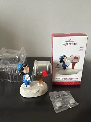 Hallmark Keepsake 2014 Snoopy’s Christmas Greeting Ornament Magic Sound & Motion • $20