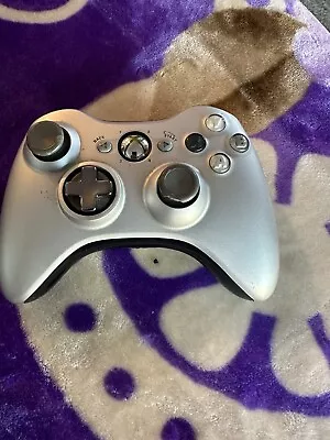 OEM Genuine Microsoft Xbox 360 Wireless Video Game Controller Silver Gray Twist • $20