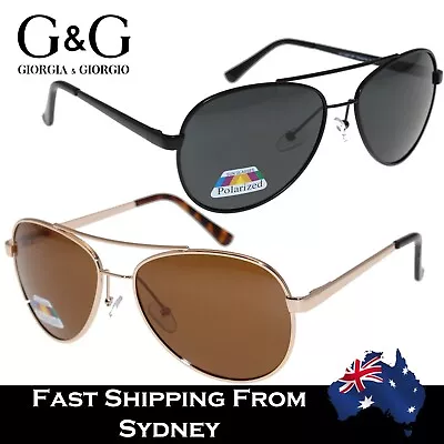 2023 Mens Womens Aviator Sunglasses Polarized Retro Metal Frame Spring Loaded • $29.99