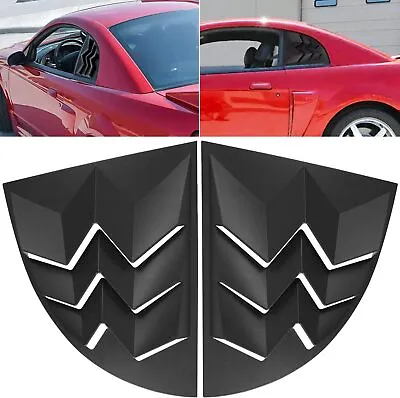 $59.99 • Buy Quarter Side Window Scoop Louvers SunShade Cover For Ford Mustang 1999-2004