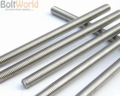 £9.06 • Buy 1m A2 Stainless Steel Fully Threaded Rod Bar Studding Allthread Metric Din 975
