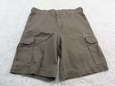 Merona Mens Cargo Shorts Size 36 Cotton Brown 36x9 Casual Outdoor Pockets EUC • $4.74
