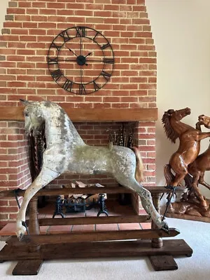 'Flavius'  - Very Large 57  Original FH Ayres Rocking Horse - FREE DELIVERY • £4995