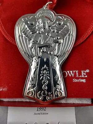 1992  Towle Sterling Silver  Angel Christmas Ornament  3 1/2  Tall  New Mint! • $87.50