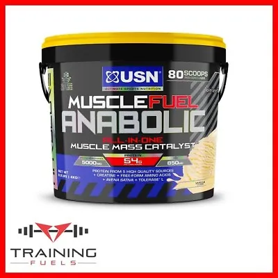 £61.49 • Buy USN Muscle Fuel Anabolic All-in-One Lean Muscle Gainer 2kg/4kg 