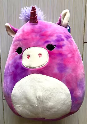 Squishmallows 10” Lola Pink/Purple Tie Dye Unicorn Plush Pillow S10-#84 • $24.68