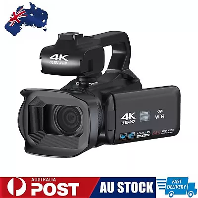 4K Video Camera WiFi 64MP Vlogging Audio Camera 18X Digital Zoom Camcorder • $210.99