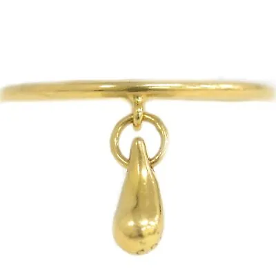 Tiffany & Co. Tear Drop Ring 750 Yellow Gold US 5.25 1.6g • £300.23