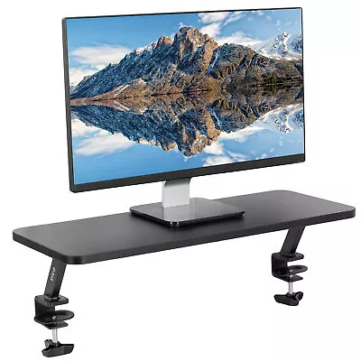 Used VIVO Black 26  Clamp-on Desk Shelf | Monitor Laptop Riser Desk Organizer • $38.99