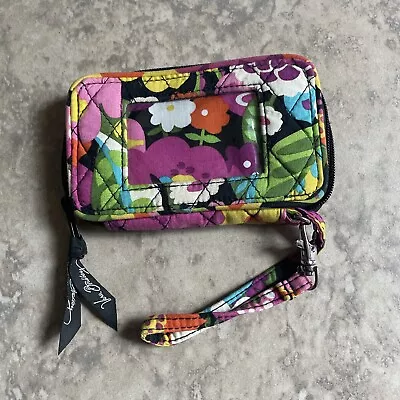 Vera Bradley Floral VA VA BLOOM Pattern IPhone Smartphone Wristlet-Wallet-ID • £9.64