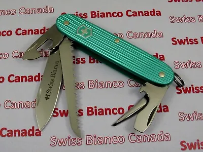 Swiss Bianco Exclusive Victorinox Farmer Summer Turquoise Alox Swiss Army Knife • $266.03