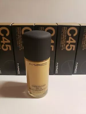 MAC Studio Fix Fluid SPF15 *C45* /1.0 Oz / NIB • $21.50