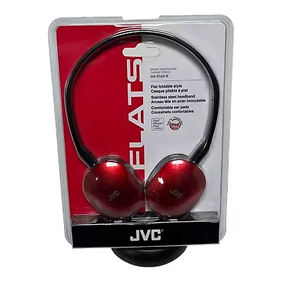 JVC Flats HA-S160R Over-Ear 3.5mm Wired Foldable Headphones Red NEW OLD STOCK • $19.78