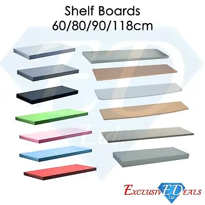 Shelf Boards 60cm 80cm 90cm & 120cm Home Storage Decor Assorted Shelving Wood • £9.95