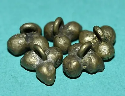 Antique Baule Brass Lost Wax Cast Dangle Metal Beads Ivory Coast African Trade • $57.20