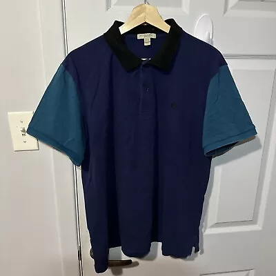 Burberry Brit Blue Polo Shirt Short Sleeve Men’s Size XXL • $21.80