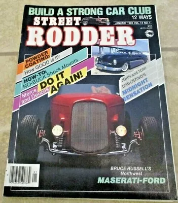 Vintage Street Rodder Magazine Book Jan.1985 How To Build A Strong Car Club 1932 • $9.99