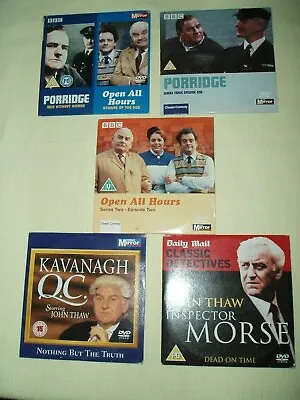 Daily Mail  Promo Dvd's X 5 Bundle. PORRIDGE/KAVANAGH QC. • £2.50