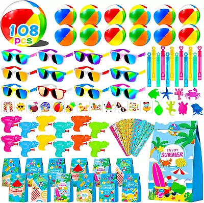 108Pcs Pool Party Favors And Beach Toys For Kids 3-8 8-12 Party Bag Stuffers Se • $45.99